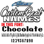 Custom Boat Names Chocolate