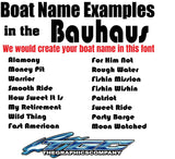 Custom Boat Names Bahaus