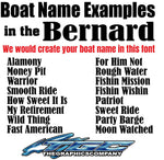Custom Boat Names Bernard