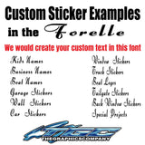 Custom Stickers Forelle