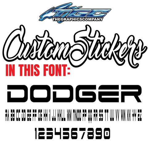 Custom Stickers Dodger