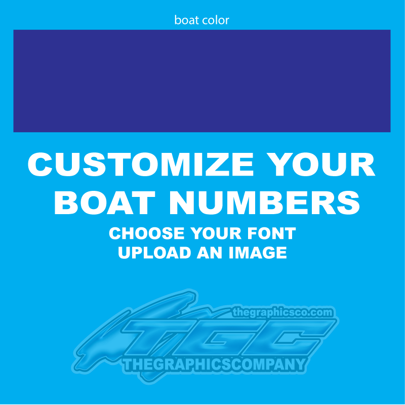 Design Your Own Boat Registration Numbers The Graphics Company