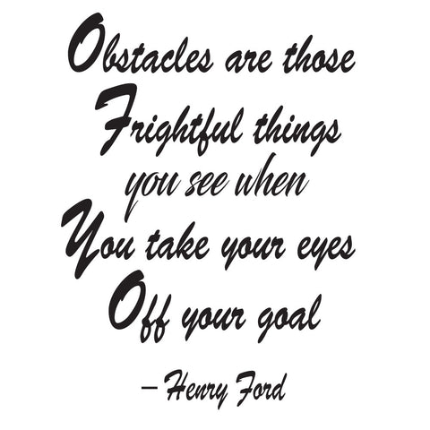 Obstacles Are Those Frightful Things