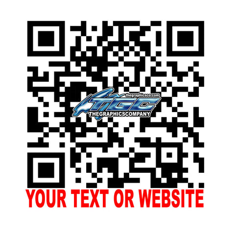 4" Custom QR Code Decals Your Text or Web Site