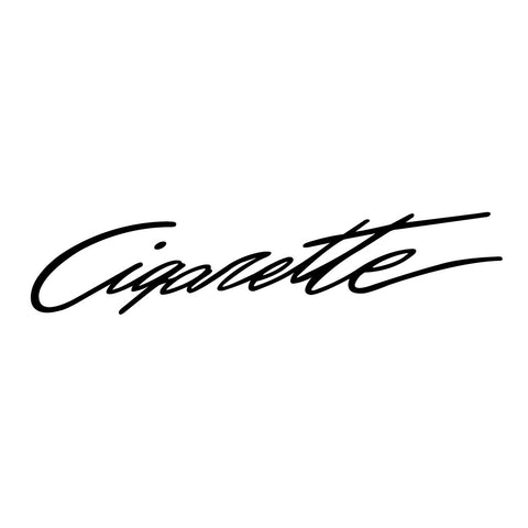 cigarette racing team logo World Champion Oval Vinyl Decal Boat Sticker, 10"x5.5" shirt Pure cotton Blue Solid color Cigarette Racing logo print on the chest Large Cigarette Racing print on the back Logo embroidery on the sleeve Crew neck Short sleeves Regular fit Size L measurements About Us | Cigarette Tampa
