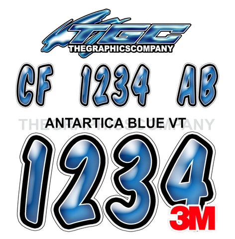 Antartica Blue VT Boat Registration Numbers