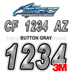 Button Gray Boat Registration Numbers