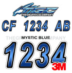 Mystic Blue Boat Registration Numbers