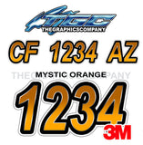 Mystic Orange Boat Registration Numbers