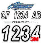 Pearl White Boat Registration Numbers