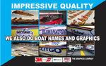 Advantage Timber with Orange Boat Registration Numbers