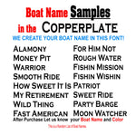 Cooperplate Custom Boat Names
