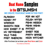 Bitsumishi Custom Boat Names