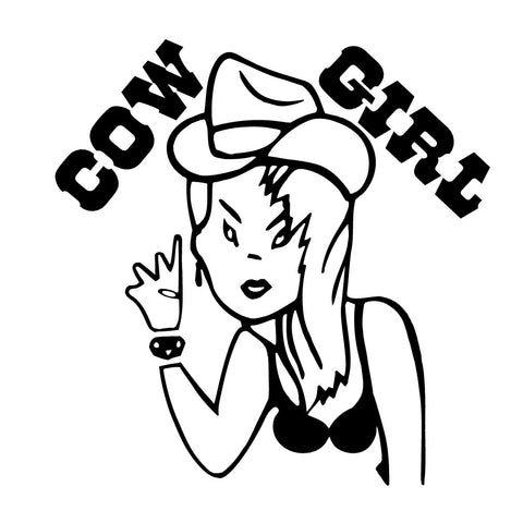 Cowgirl Decal