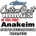 Custom Boat Name Anakeim
