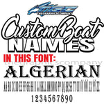 Custom Boat Names Algerian