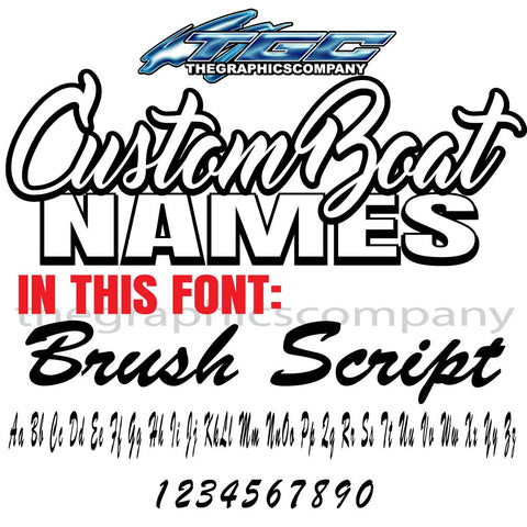 Custom Boat Names Brush 