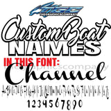 Custom Boat Names Channel  