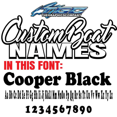Custom Boat Names Cooper  