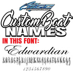 Custom Boat Names Edwardian 