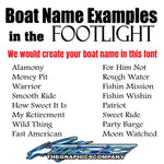 Custom Boat Names Footlight