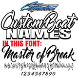Custom Boat Names Master of Break 