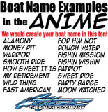 Anime Ice Custom Boat Names