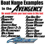 Avengence Custom Boat Names
