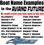 Aviano Future Custom Boat Names