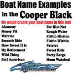 Custom Boat Names Cooper  