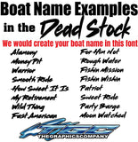 Custom Boat Names Dead Stock 
