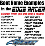 Custom Boat Names Edge Racer 