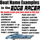 Custom Boat Names Edge Racer 