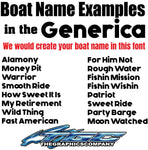 Custom Boat Names Generica 