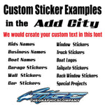 Custom Stickers Add City Boy