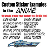 Custom Stickers Anime