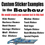 Custom Stickers Bahaus