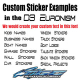 Custom Stickers D3
