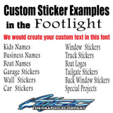 Custom Stickers Foot Light