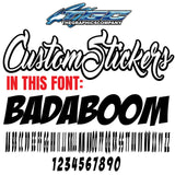 Custom Stickers Badaboom