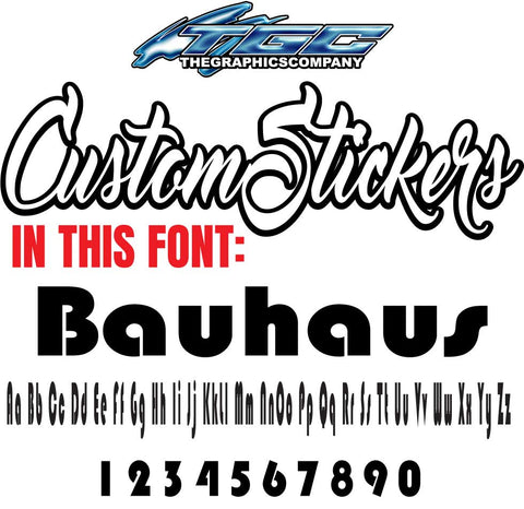 Custom Stickers Bahaus