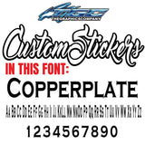 Custom Stickers Cooper Plate