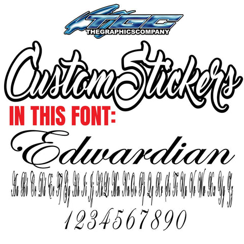 Custom Stickers Edwardian