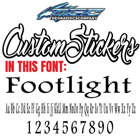 Custom Stickers Foot Light