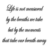 Life is not Measured by the Breaths we take