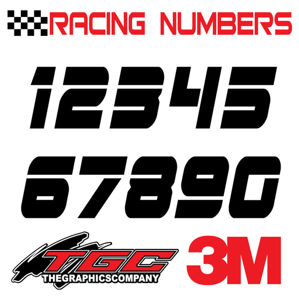 Racing Numbers Vinyl Decals Stickers FRESHMAN 3 pack – The Graphics Company