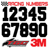 Racing Numbers Vinyl Decals Stickers FRESHMAN 3 pack