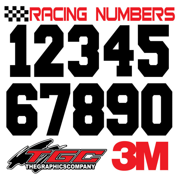 X Number Racing Decal Racing Numbers Vinyl Decals Stickers FRESHMAN 3 pack – The Graphics Company