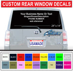 24" x 14" Rear Car/Truck Window Graphics