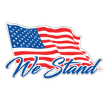 We Stand American Flag Sizes 3inch - 48inch